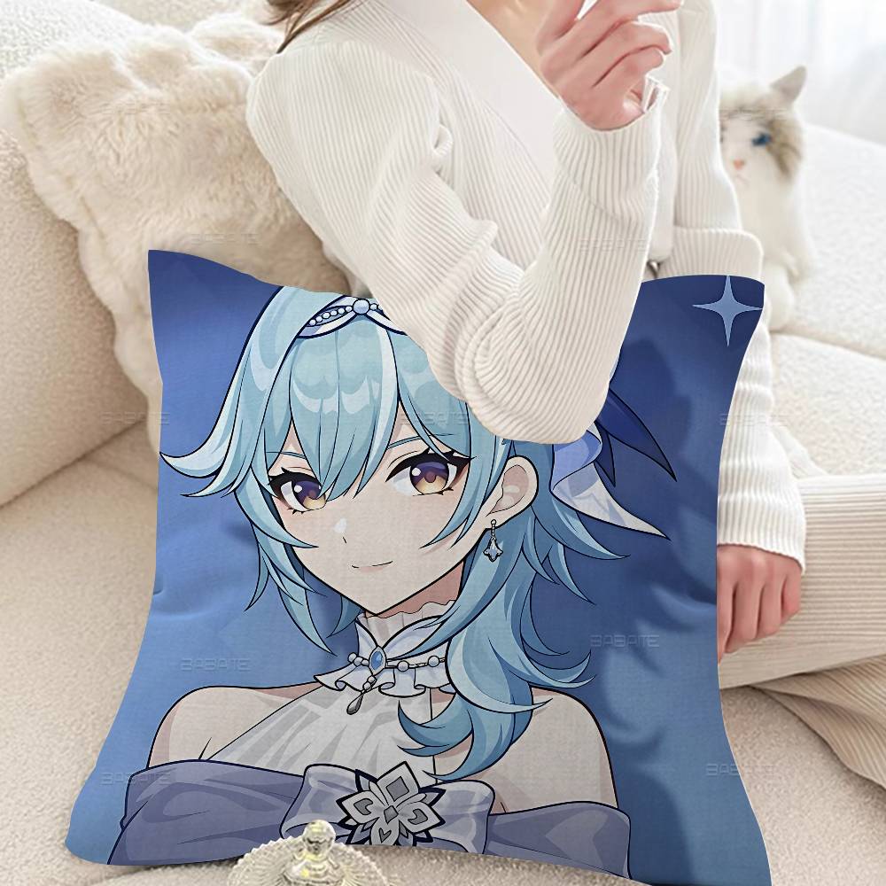 Genshin Impact Game Pillow Cover Sofa Cushion Cover Home Room Decoration Children Gift