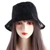 Mesh Flower Summer Hat Pure Color Caps Hollow Basin Sun Cap Lace Bucket Hat Sun Hat Female Hats