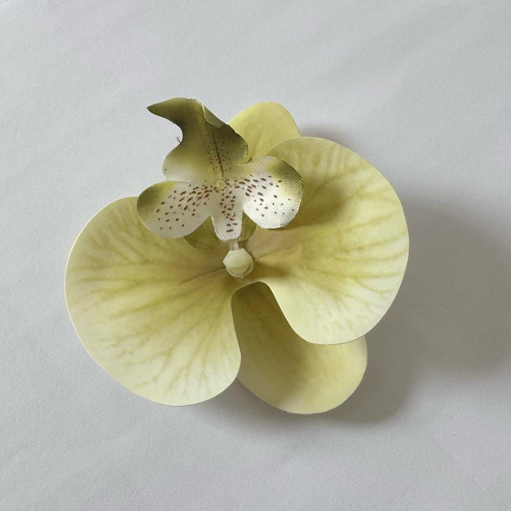 10PCS Phalaenopsis Simulated Flower Head Fake Flower Handmade DIY Decorative Hairpin Corsage Accessories Souvenir Decoration