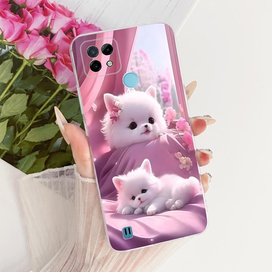 For Realme C21 C21Y Case RMX3201 RMX3261 RMX3263 Cover Cool Dragon Lion Soft Silicone Bumper For Realme C25Y RMX3269 C 21 Fundas