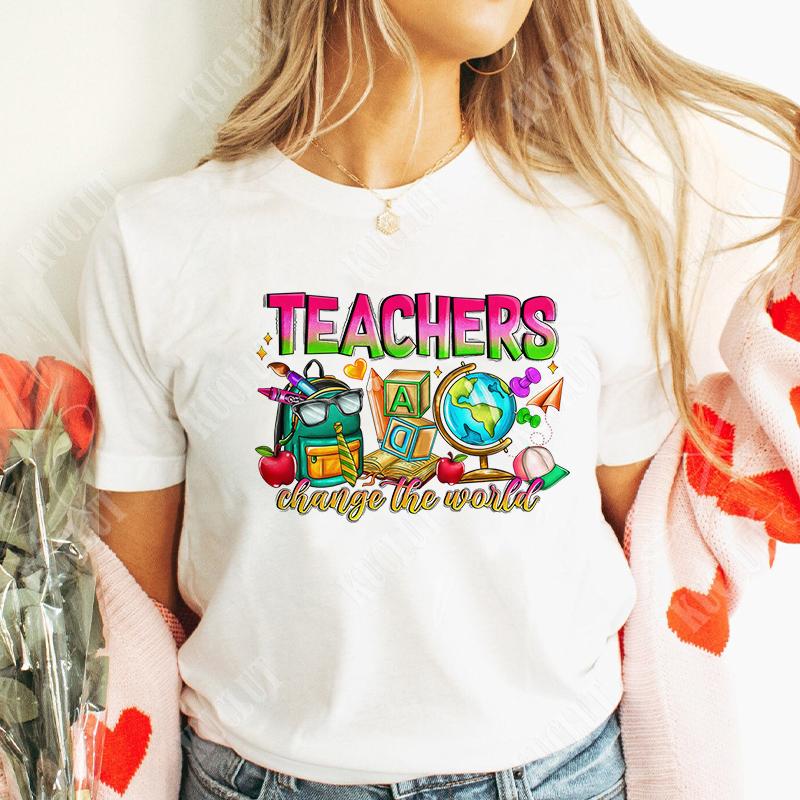 Graphic Tops Teachers Tshirts Clothing Teachers Gifts Teacher Shirts Gift Summer Fashion Tshirts Short Sleeve School