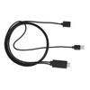 2 in 1 1080P USB Female to HDMI Male HDTV Adapter Cable Cord for IPhone Android