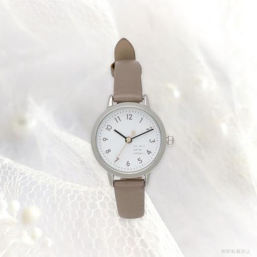 Fieldwork Women's Analog Watch with Leather Strap, Gray, Easy to Read, Concealed, JN008-5