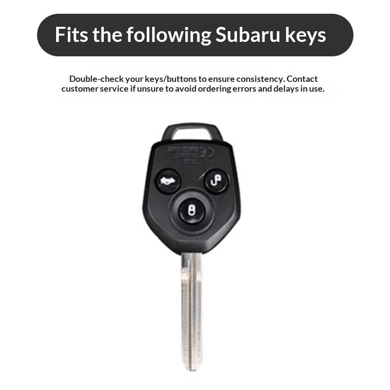 Zinc Alloy Leather Car Key Cover For Subaru Crosstrek Forester Impreza Legacy Outback Tribeca Wrx Sti Crosstrek Ascent Keychain