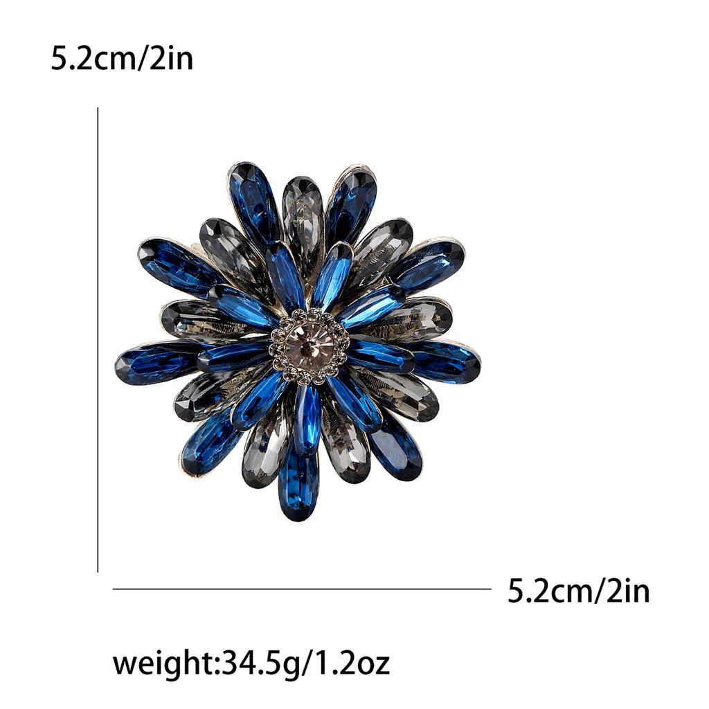 Rhinestones Sunflower Sunflower Brooch Plant Flower Pin Ladies Dress Suit Brooch Ornament Gift