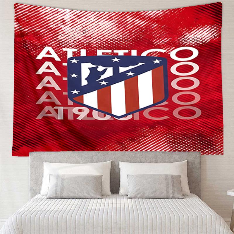 1PC Atletico Football Club Printed Tapestry Room Decoration Wall Hanging for Living Room Bedroom, dormitory, Birthday and Christmas gifts