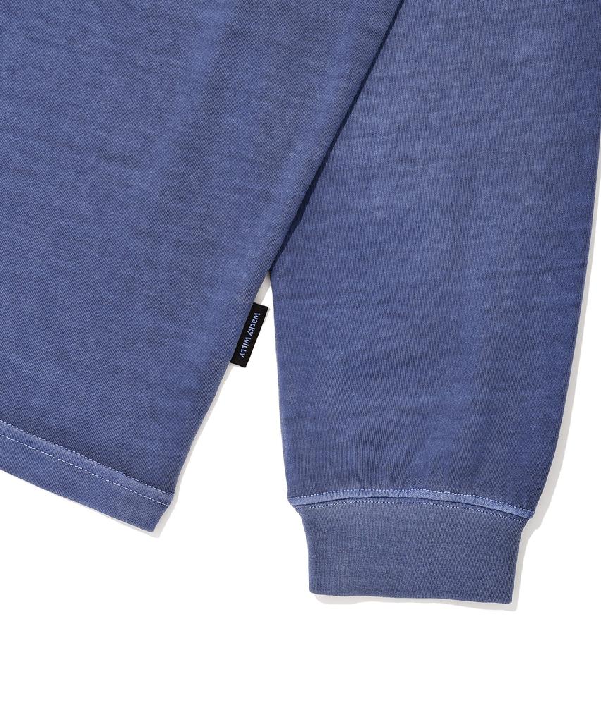 WACKY WILLY Dyed Graphic Long Sleeve Blue