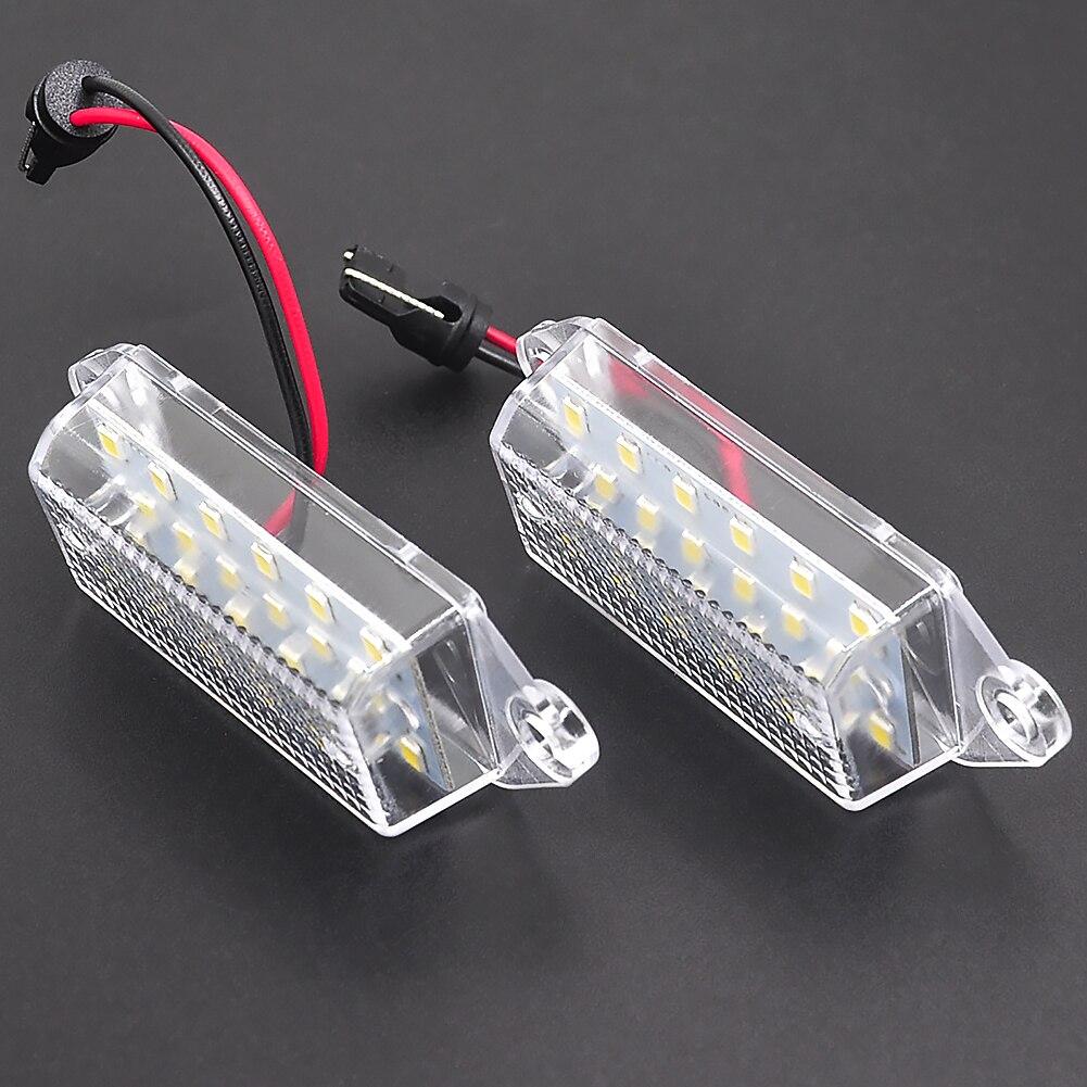 2Pcs LED License Number Plate Light For Mitsubishi 2003-2017 Lancer & 2007-2016 Evo Evolution X Tail Tag Lamps