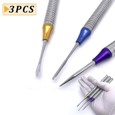 3ks Dental Flex Periotome Power Kit Extrakce zubů Extraktor zubů Titanová špička Flexibilní nástroj pro dentální nástroje