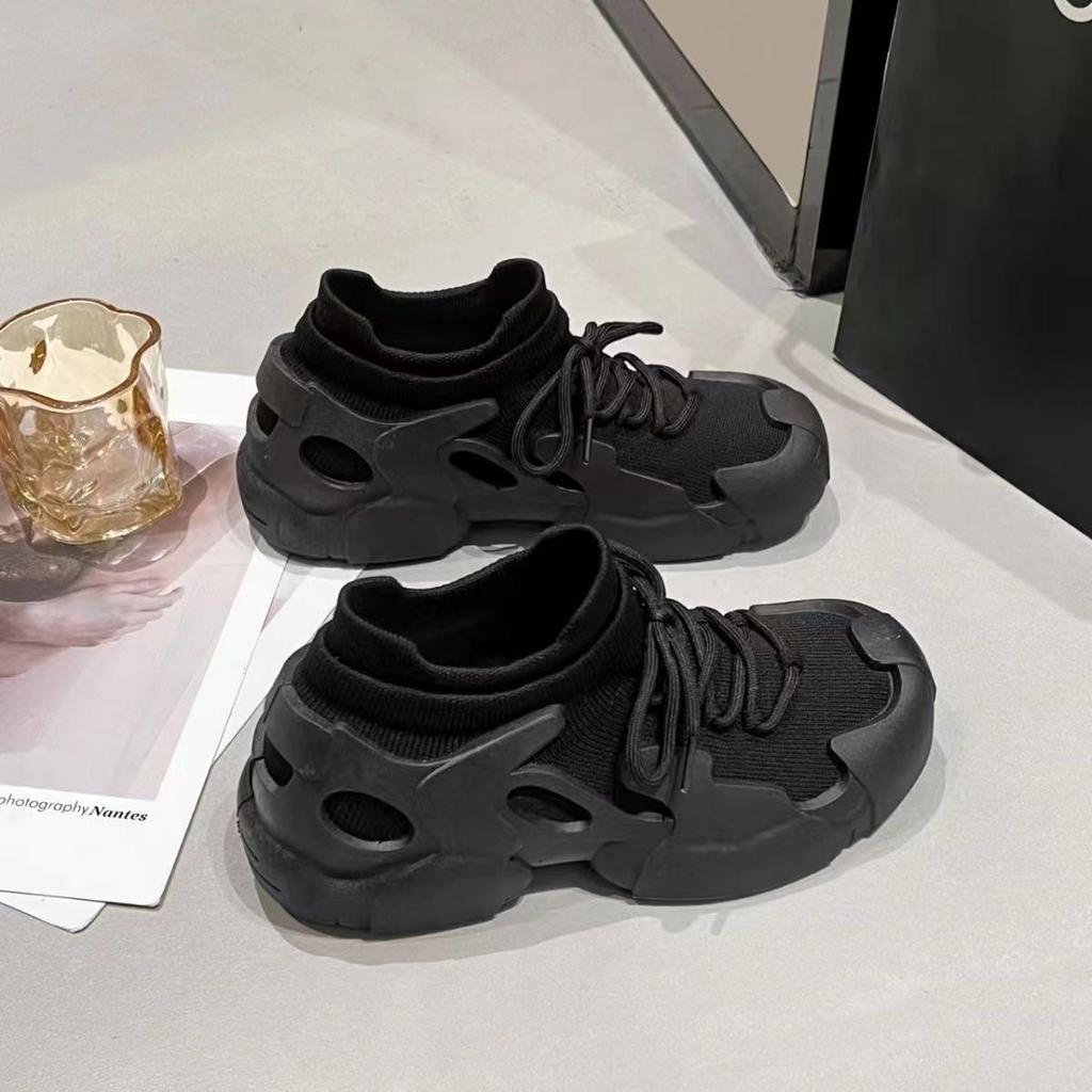 Women's Shoes High-end Versatile Casual Sports Shoes Dad Shoes Fly-woven Lightweight Breathable Fashion Sports Women's Shoes