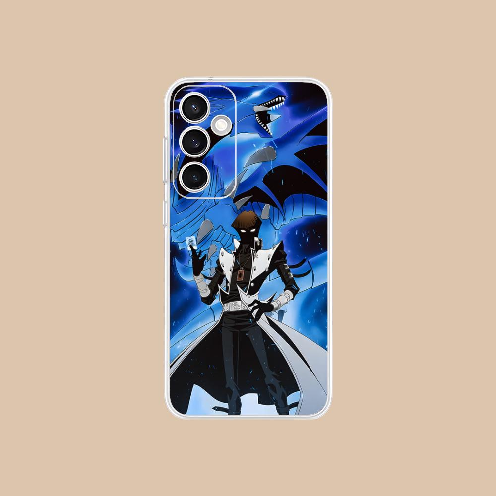 Yugioh Seto Kaiba Phone Case for Samsung Galaxy S25 S24 S23 S22 S21Plus FE Ultra Soft TPU Clear Shockproof Cover
