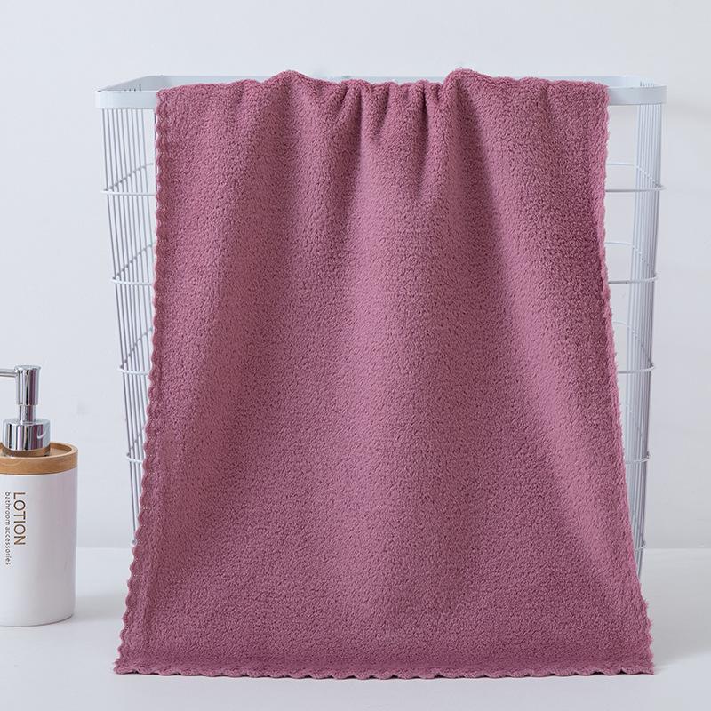Coral Fleece Towel Set: Absorbent Bath & Face Towels with Customizable Gift Options