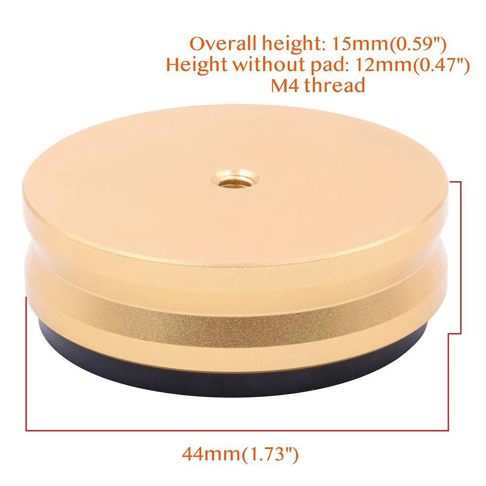 1/4Pcs Solid Full Aluminum Aluminum Isolation Feet Machined Design Speaker Cone Base  Audio AMP Use