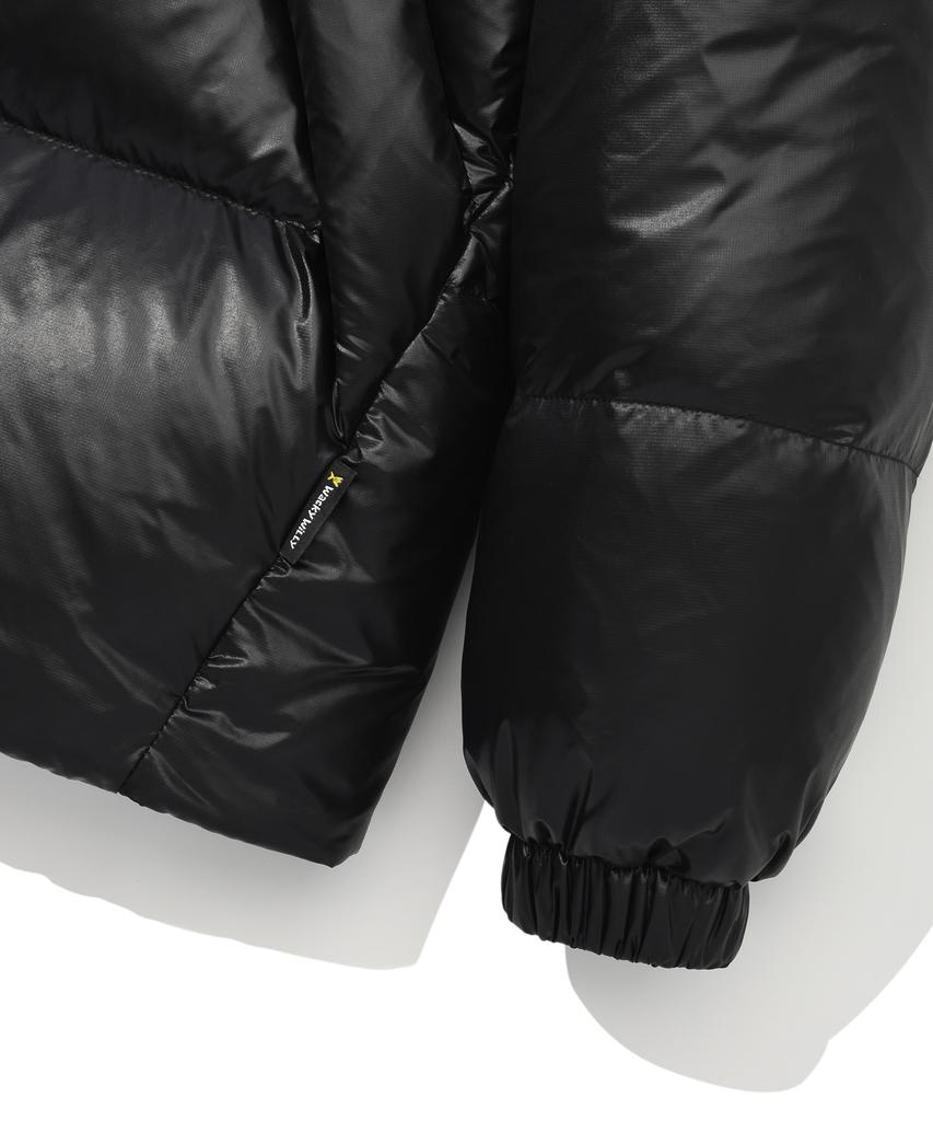 Wacky Willy Hooded Duck Down Jumper Black