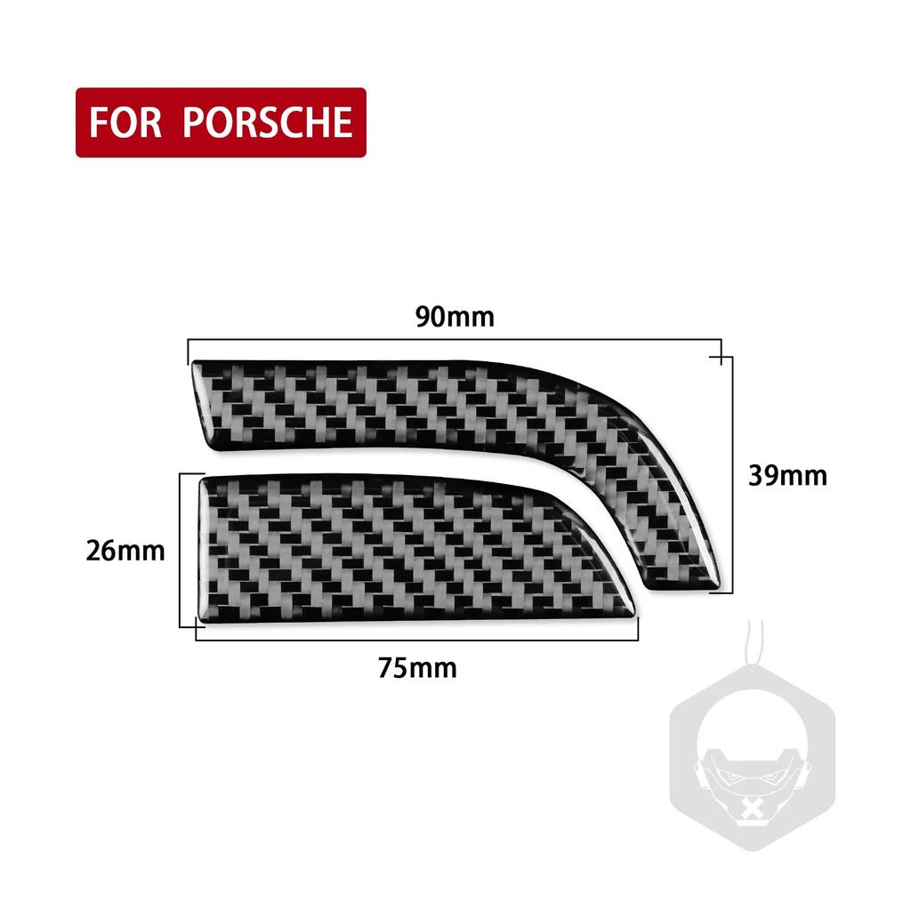 For Porsche 718 982 Cayman Boxster T S GTS GT4 Spyder RS Car Main Driver's Side Panel Decorative Sticker Carbon Fiber Accessori