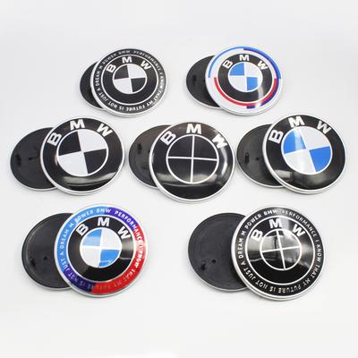 ESZ3 2Pc ABS 82mm 74mm Car Front Hood Emblem Rear Boot Trunk Logo For M G20 G32 G11 X3 X5 X4 X6 X7 G30 G12 F40 F30 X1 Accessories