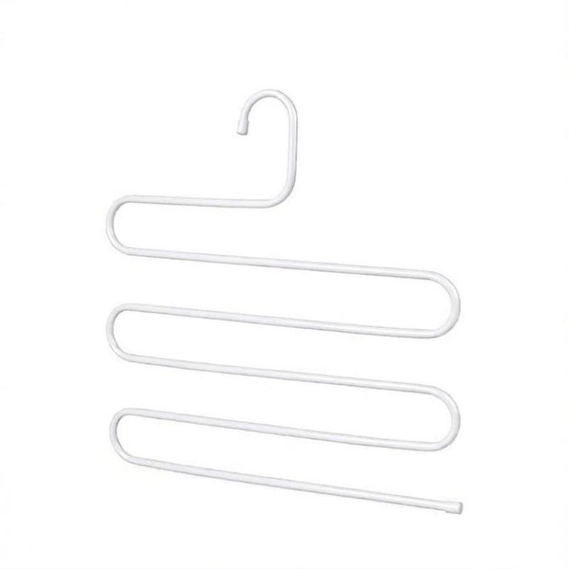 5 Layers Nonslip Clothes Hangers Rack Multifunctional Pant Storage Organizer With Multi Hanging Options