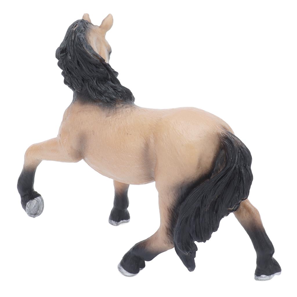 Lusitano Horse Solid Model Lifelike Animal Figurine Static Ornament Children Cognitive Toy