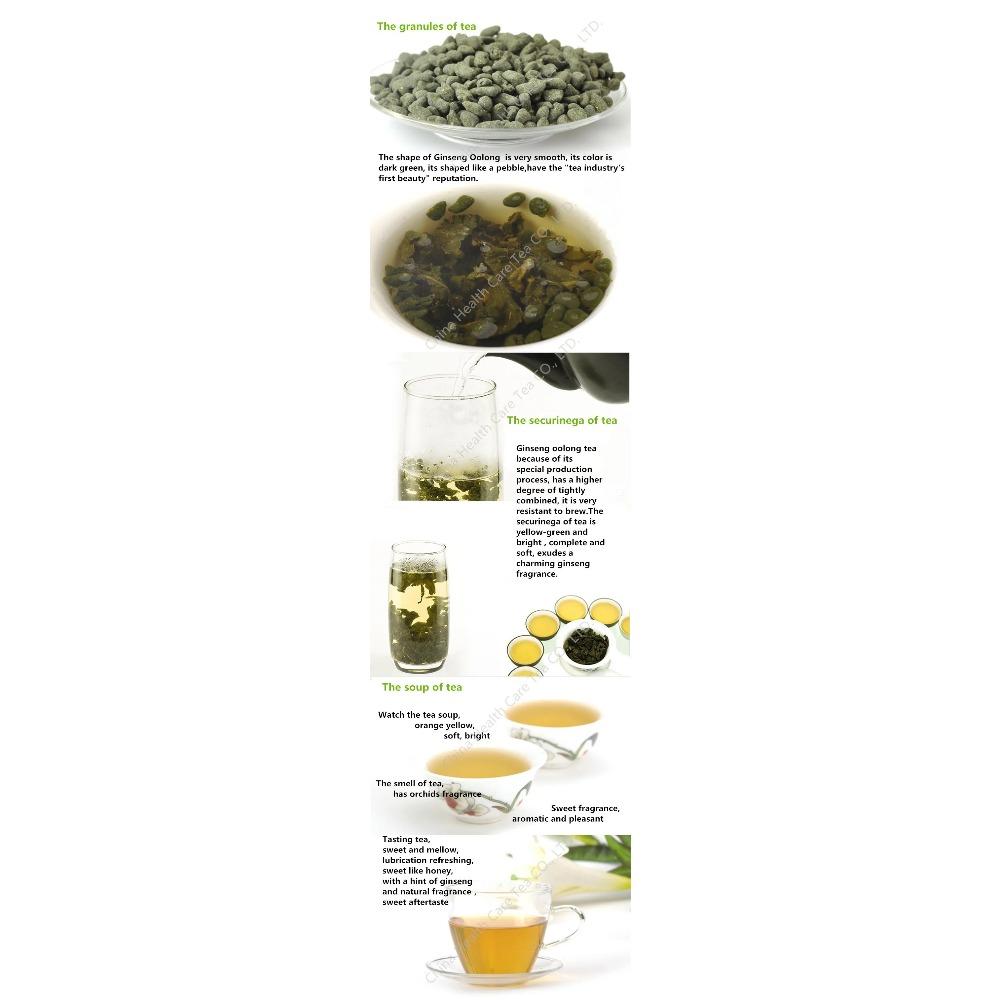 250g Bio Tchajwanský Dong Ding Ženšenový Oolong Čaj Péče o zdraví