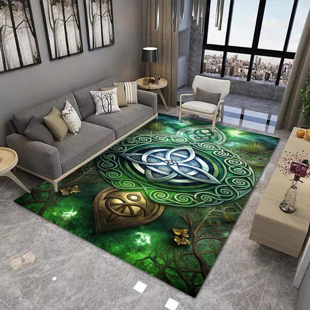 Mandala Carpet Mat Rug 3D Bohemian Colorful Floral Design Modern Living Room Home Decor Non-Slip Soft Floor Mat Bedroom Decor