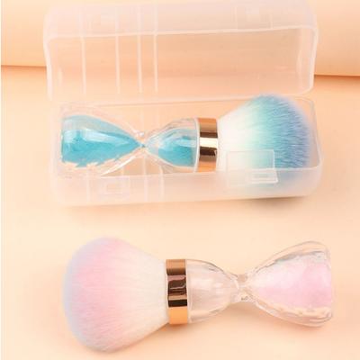 New Hourglass-shaped Nail Dust Brush Soft Manicure Nail Art Brush Clean Up Tools for Acrylic Nails
