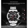 Top Brand Fashion Men's Watch Fake Three Eyes Quartz Steel Band Waterproof Student Men's Watch