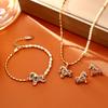 Color Pony Pendant Necklace Zodiac Horse New Chinese High-end Fashion Stud Earrings Chinese Style Jewelry