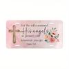 For Decoration Only License Plate 2D Flat,Christian License Plate with Bible Verse Psalm 91:11- God Will Command His Angels To Protect You- Heavy Alum