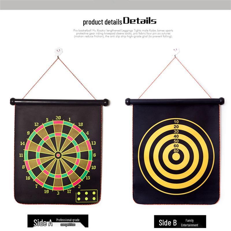 12", 15", 17" Double-Sided Magnetic Dartboard Set for Kids with Magnetic Darts