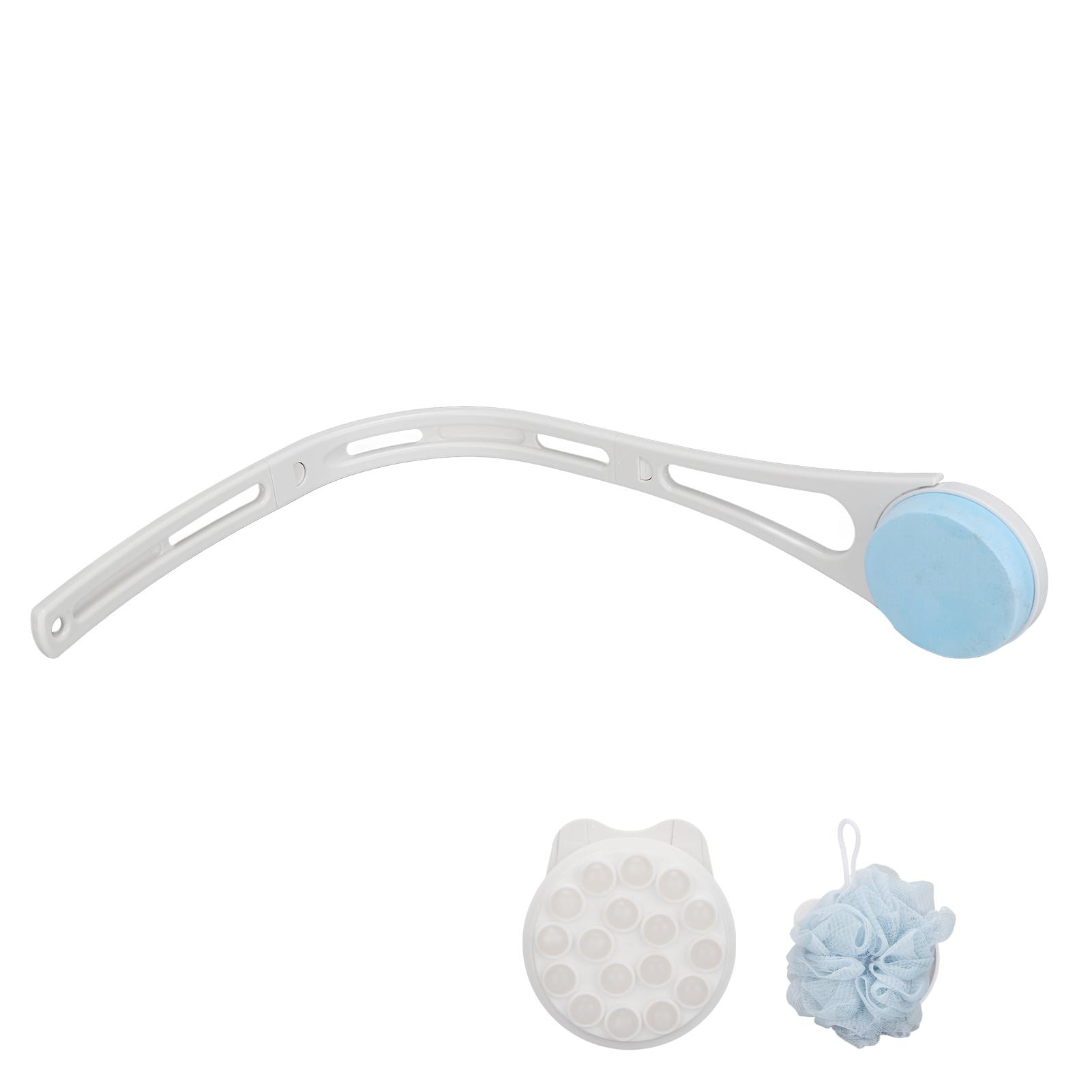 

Multifunctional Shower Brush Set Skin Exfoliating Bath Back Sponge Scrubber Brush with Long Handle