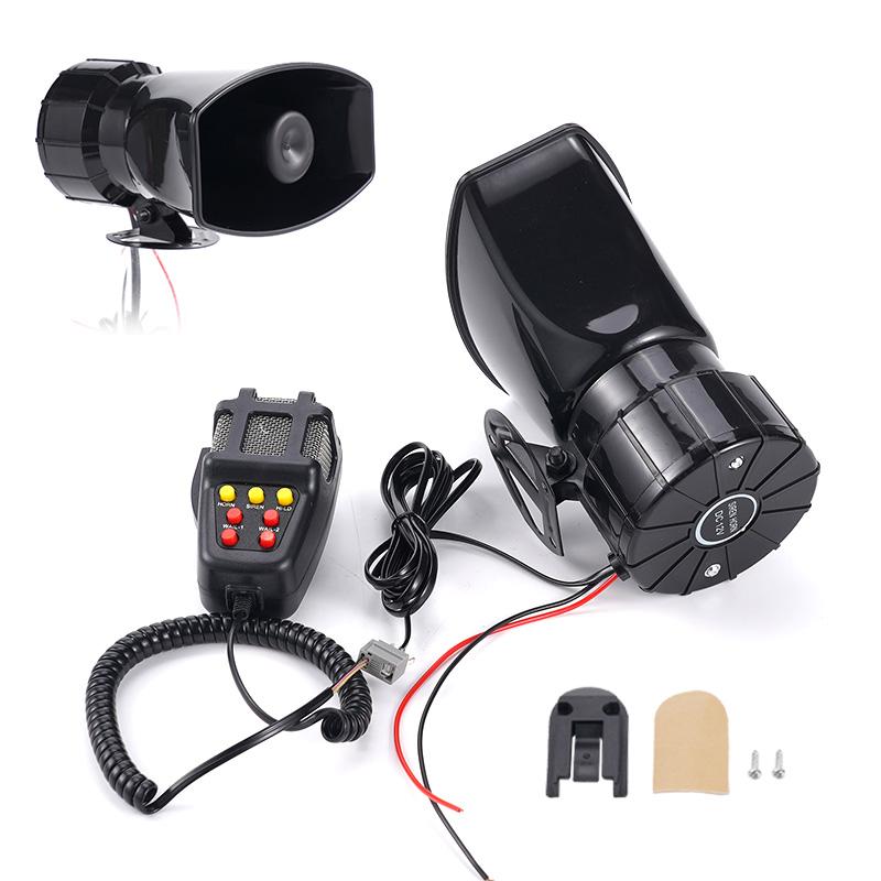 12V 7 Sound Car Air Horn Super Loud Multipurpose Speakers Loud Car Horn Megaphone Warning Alarm Police Fire Siren Speaker