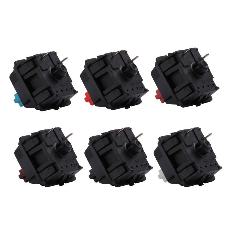 Original CherryMX Switches Silence Pink Black Blue Tea Redness Silver Mechanical Keyboards Axises Customed Replacement 3Pin