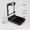 Samsung Z Flip6 Full Wrap Checkered Phone Case with Lens Film and Spring Anti-Fall Protection