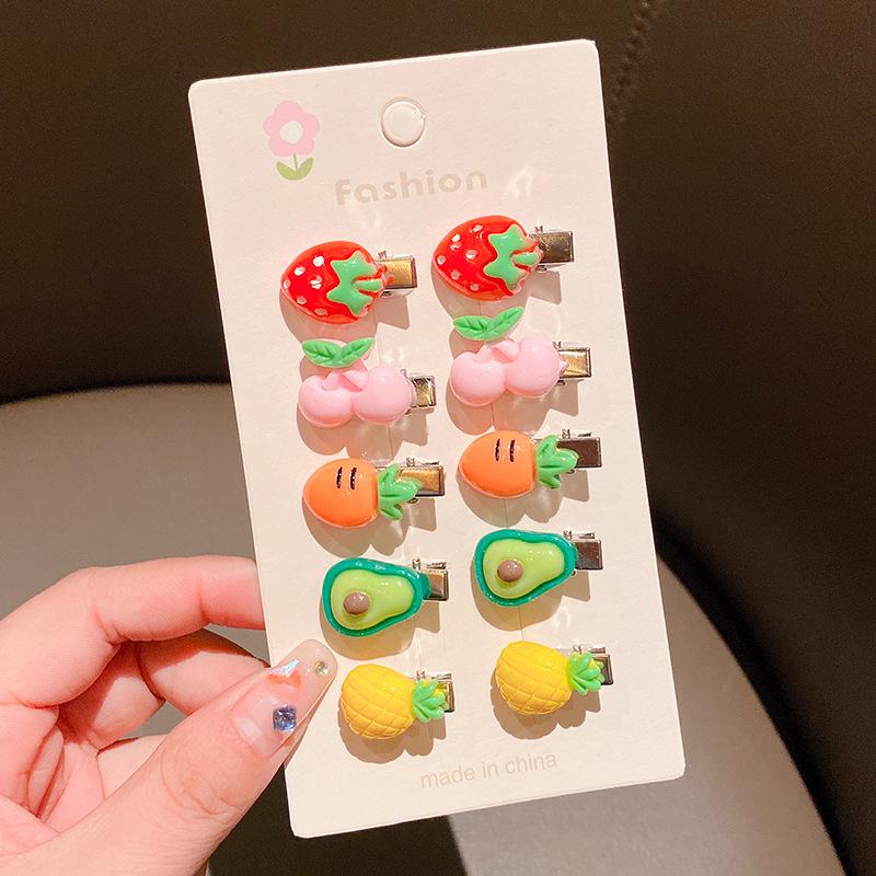 Infant Cartoon Hair Clips for Girls - Cute, Small Hairpins