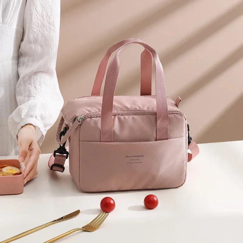 Praktische Aufbewahrungshandtasche für Lunchboxen mit Wärmeisolierung aus neuem Oxford-Gewebe, multifunktional, für Schule, Büro, Picknick, Kühltaschen