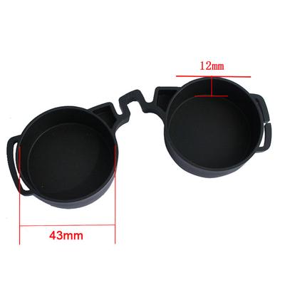 Tapas Protectoras de Goma para Lentes Objetivos de Binoculares 42Mm/50Mm Cubierta para Lentes Oculares de Binoculares Cubierta para Telescopio Protección de Lentes