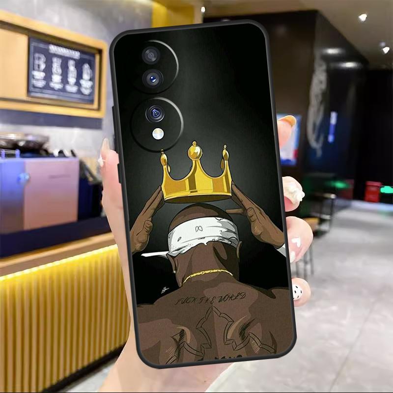

Rapper T-Tupac Shakur For Honor Magic 8 7 6 Pro Case For Honor 200 400 50 70 90 Lite X8c X8b X9a X9b X9c X9d Win RT Honor Magic5 Lite