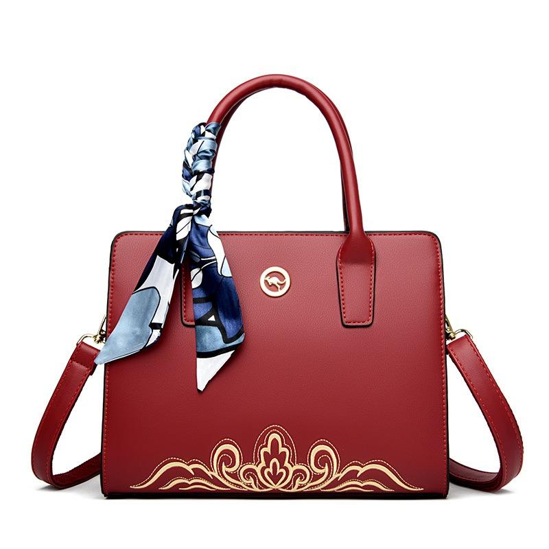 Fashion mother bag embroidered handbag new large capacity handbag messenger bag