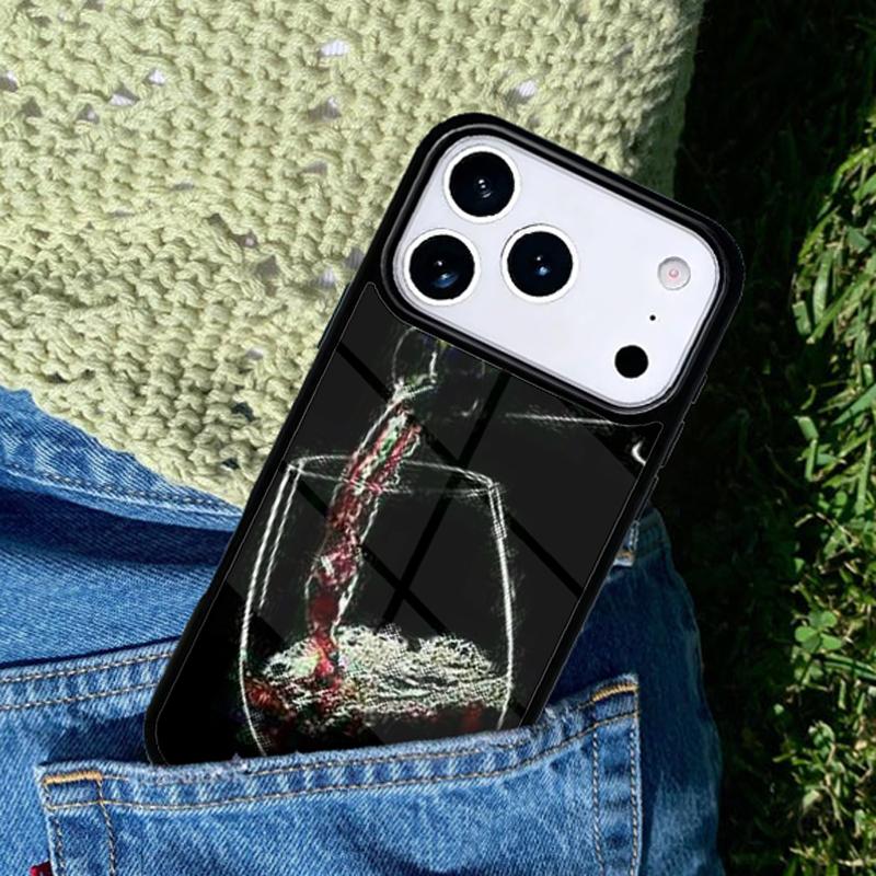 1004 Vintage Wine Pattern Phone Case Cover for IPhone 11 12 13 14 15 16e 17 Pro Max Coque for IPhone 17 Air