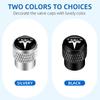 Car Sticker 2025 Hot Automobile  Aluminum Wheel Tire Valve Stem Caps Airtight Covers For Tesla Model 3 Model X Y Style Roadster