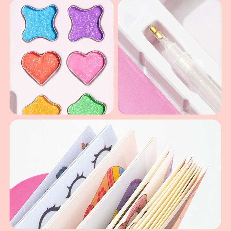 Magical Princess Makeup Sticker Set Cosmetic Toy For Kids Educational Drawing And Coloring Craft Activity Girls Gift