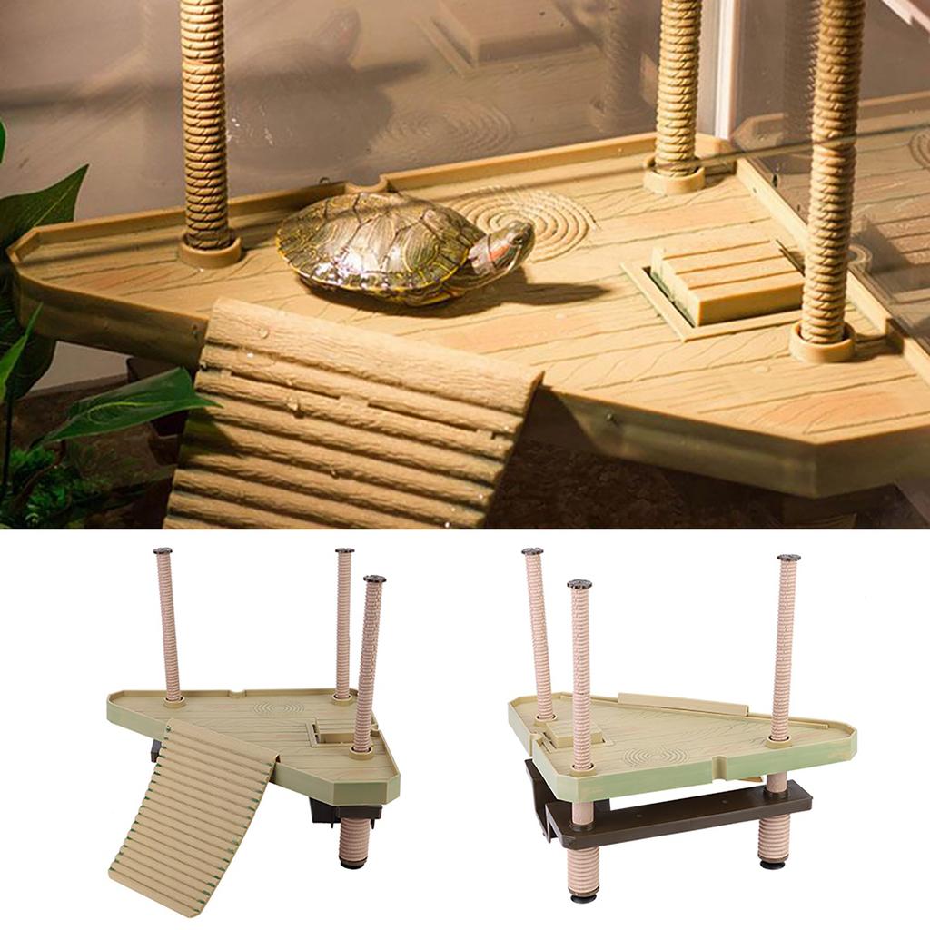 Reptile Turtle Pier Basking Floating Platform Amphibian Leisure Table Flat for Aquarium Tank