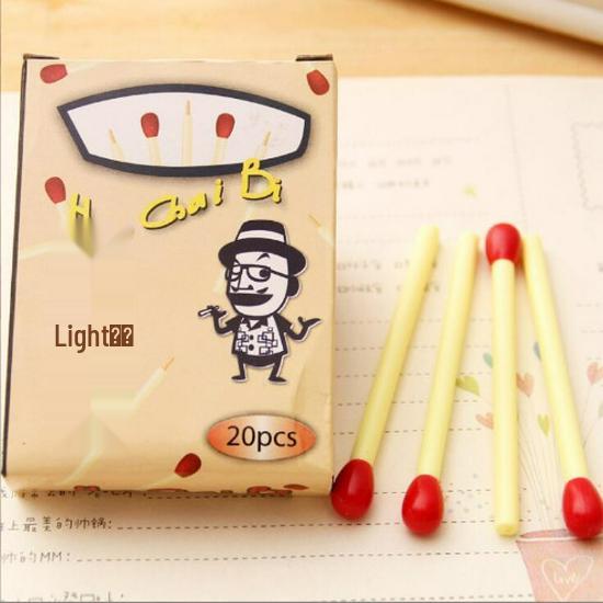 Creative Matchstick Ballpoint Pens - Cute Mini Round Pens for Primary School Students & Prizes