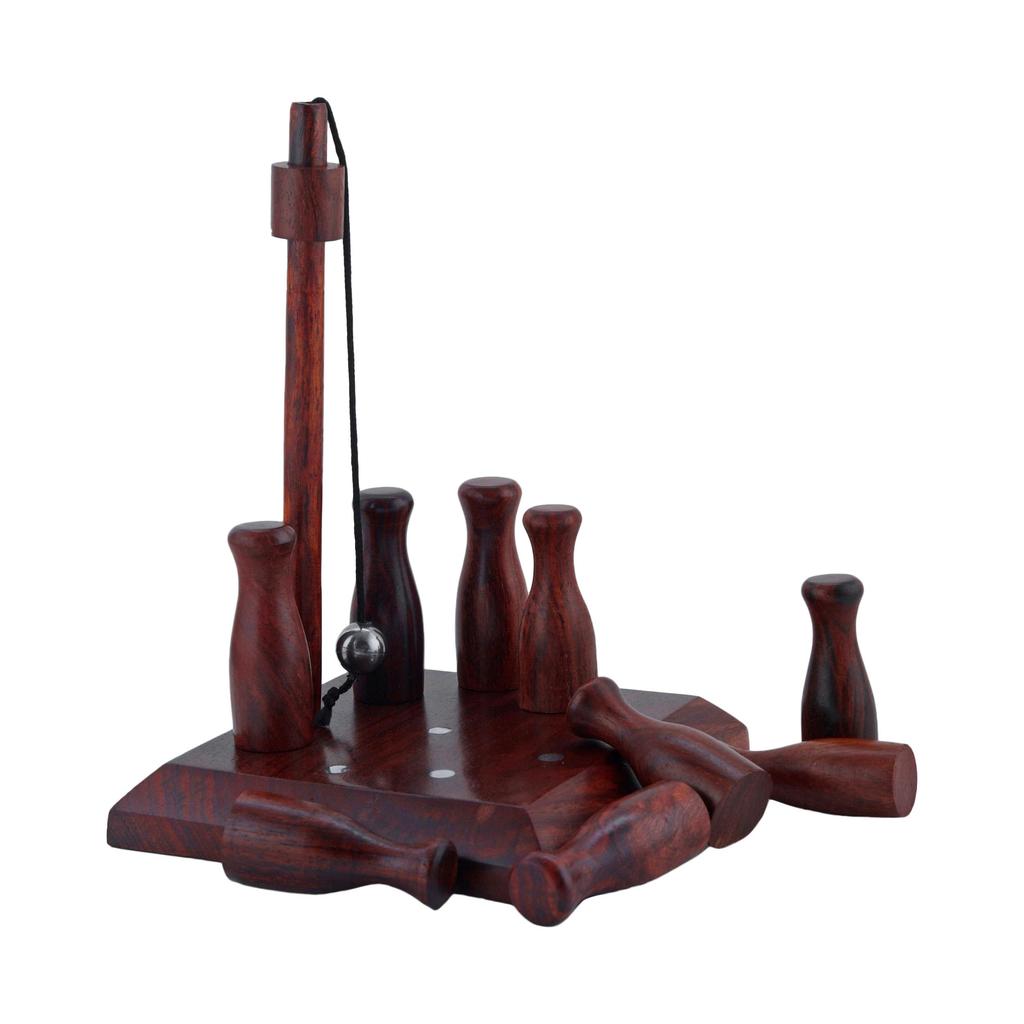 Jeu de quilles Shriji Crafts Bar, jouets en bois, cadeau artisanal fait à la main