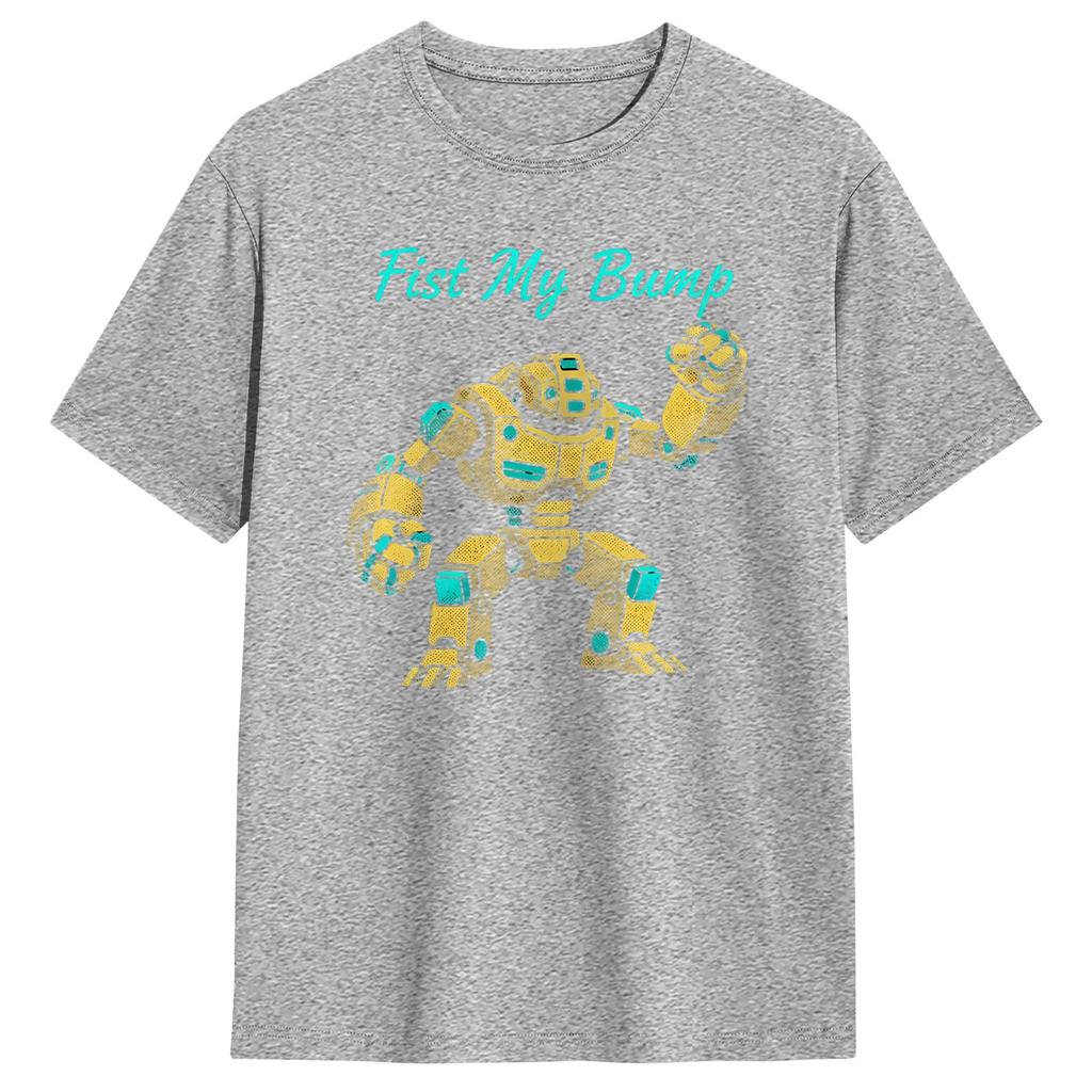 Casual TShirt Summer Project Hail Mary Fist My Bump Novelty TShirts Pure Cotton Tee Shirt for Unisex Aesthetic Short Sleeve Tees