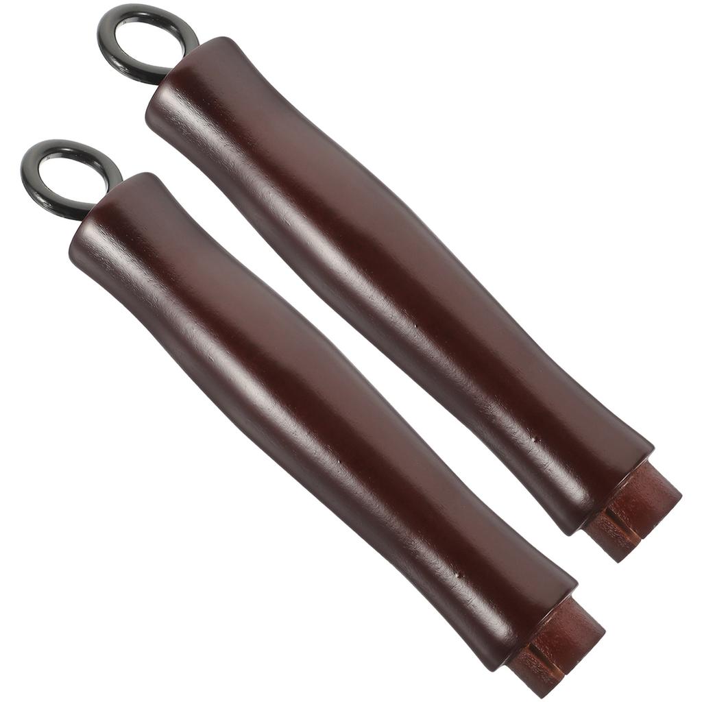 2 Pezzi Manico in Legno Premium di Ricambio per Pentola Impugnatura Ergonomica Confortevole Staccabile Resistente al Calore per Padella Pentole Manico Pentola da Cucina