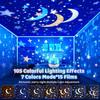 One Fire Veilleuse Bébé Projecteur Ciel Etoile,15 Films,Bluetooth Veilleuse Musicale Lumineuse,360° Etoile Lumineuse Telecommandé
