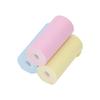 3 Roll Thermal Printer Paper Mini Thermal Print Paper Toll Yellow Blue Pink for Label Photo 57x25mm