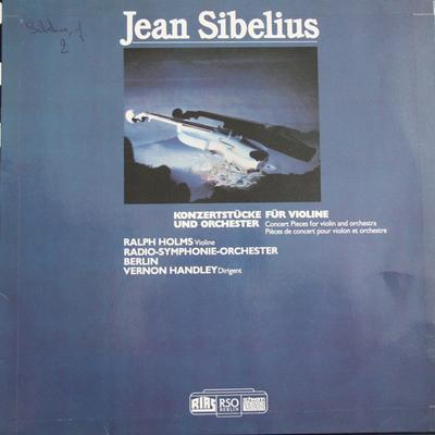 Disco de LP RALPH HOLMES RADIOSYMPHONIEORCHE Jean Sibelius Konzertstucke Fur Vio VMS1604 Schwann Musica 1981 Alemania Clásico Usado