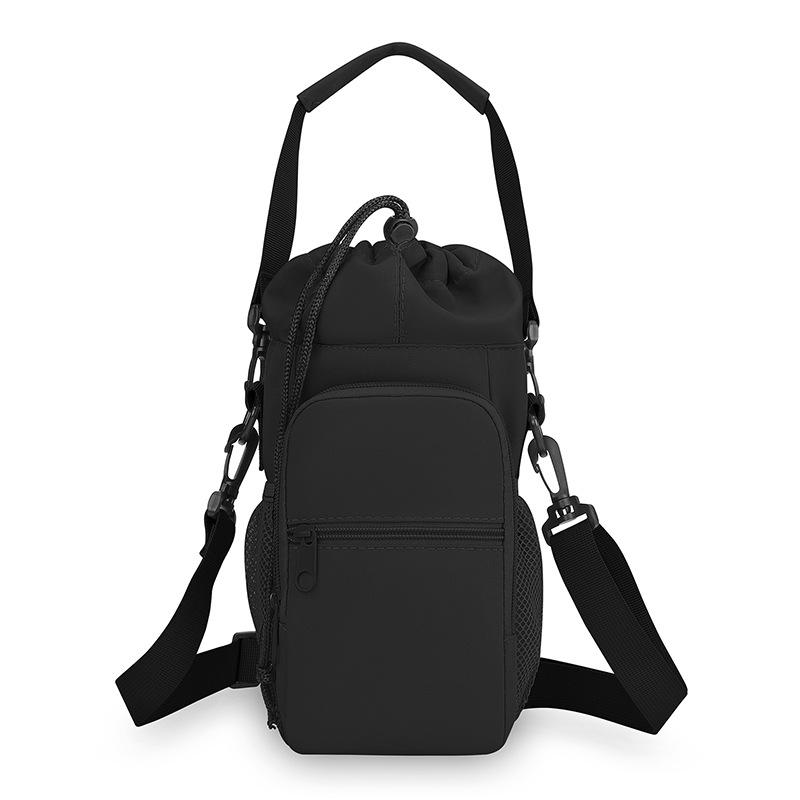 

1Pc New Travel Water Cup Bag Multifunctional Outdoor Mobile Phone Shoulder Crossbody Bag Stylish Portable Drawstring Portable Bucket Bag